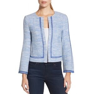 Nanette Lepore Light Blue New Graphic Tweed Jacket 🇺🇸